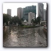 Kuala Lumpur, dirty river right after the rain