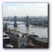 View of the Tower Bridge from the Monument