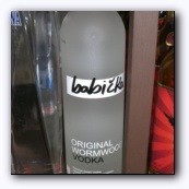  "wormwood"    liquor store. What the hell is "wormwood" and why do you need it in vodka?