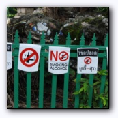 "No smoking alcohol" -       "they smoke LSD" :-)